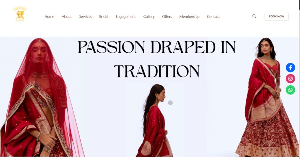 website designed for brand impeccabble